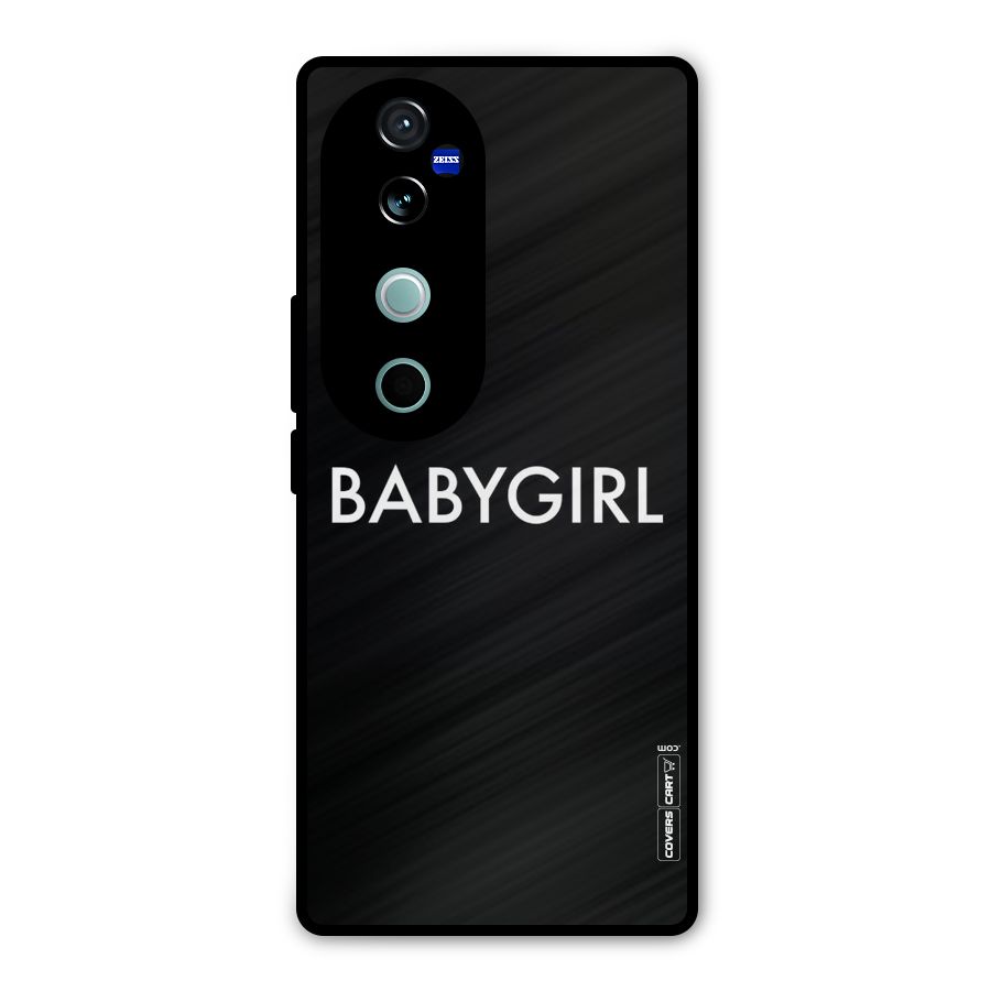 Baby Girl Metal Back Case for Vivo V40