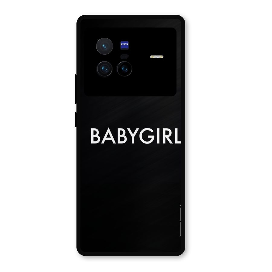 Baby Girl Metal Back Case for Vivo X80