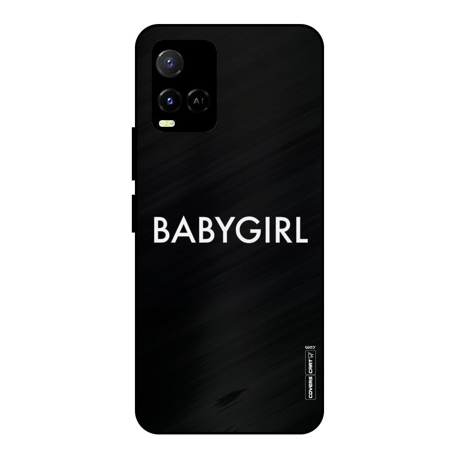 Baby Girl Metal Back Case for Vivo Y21T