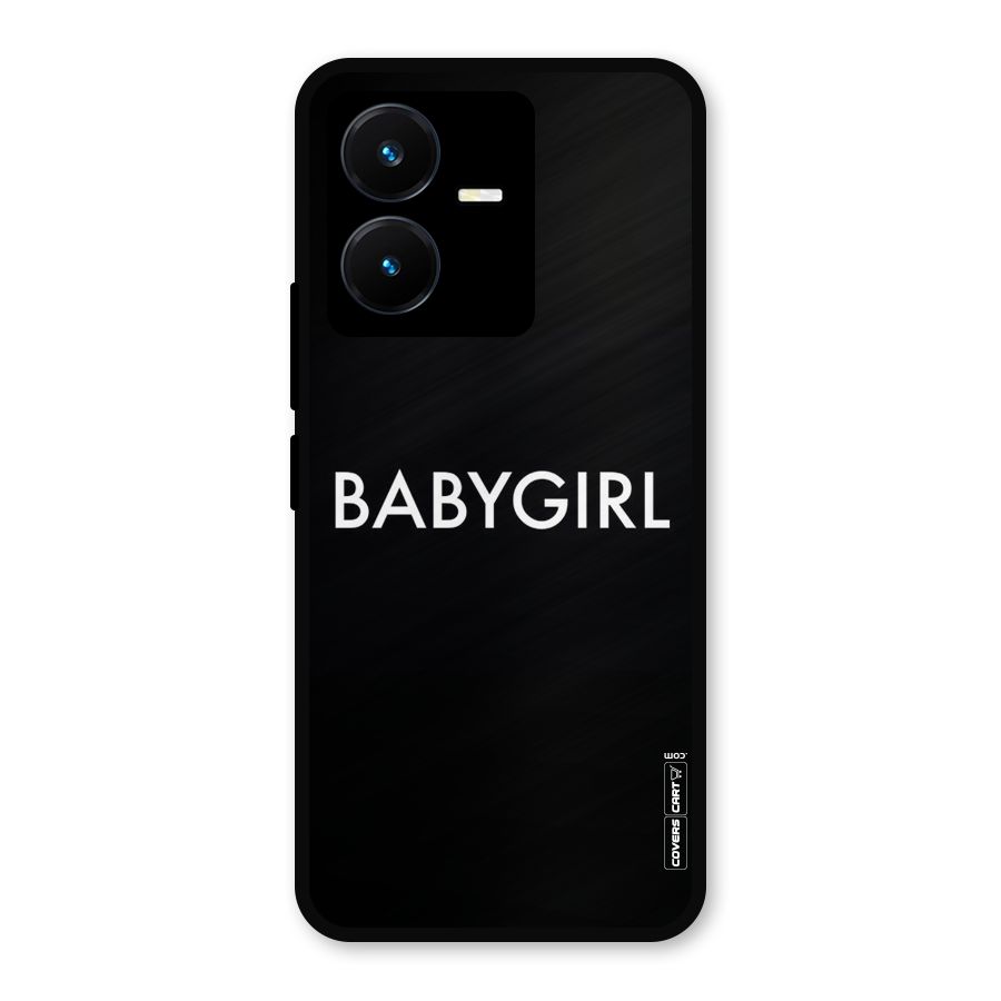 Baby Girl Metal Back Case for Vivo Y22