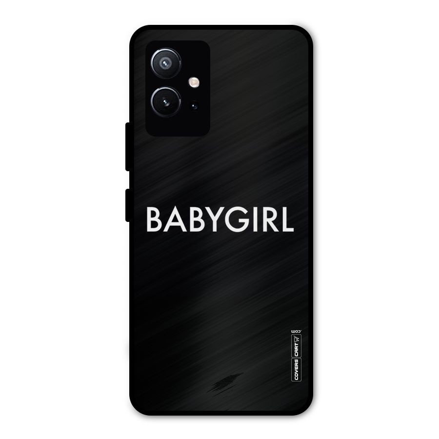 Baby Girl Metal Back Case for Vivo Y75 5G