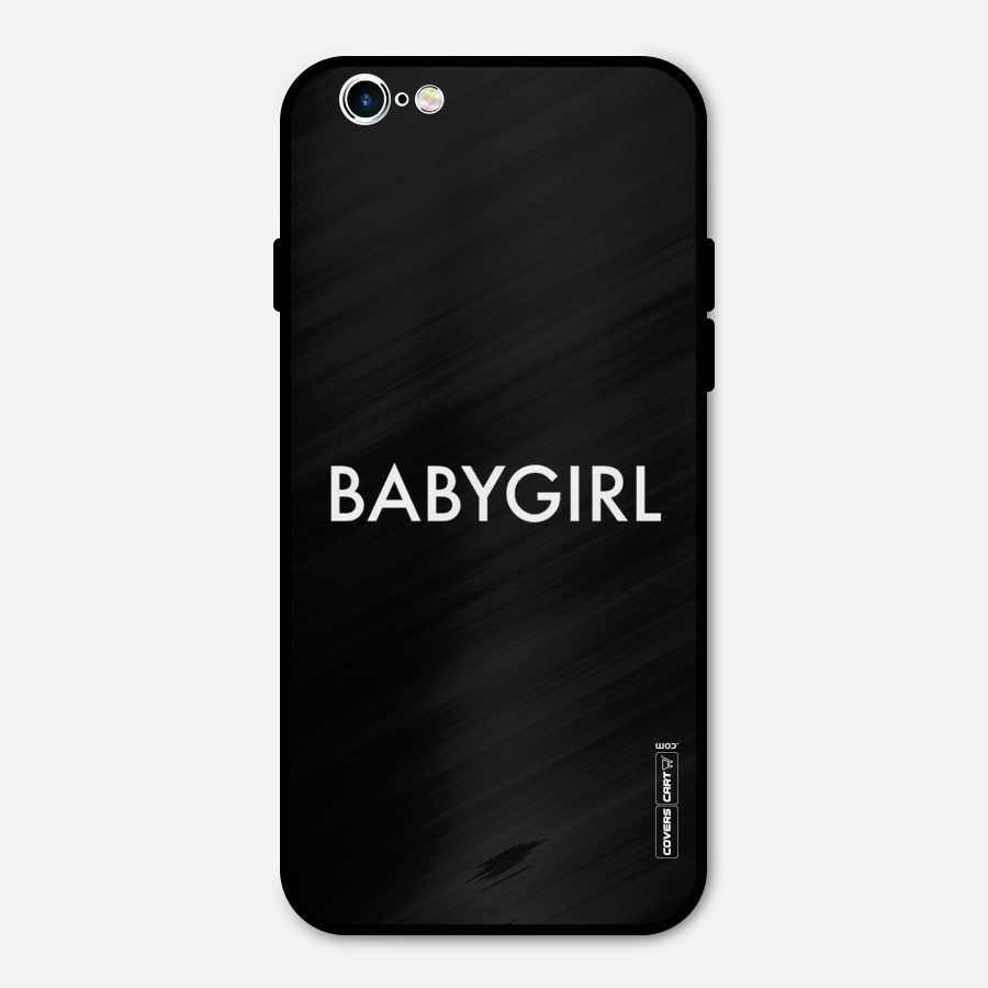 Baby Girl Metal Back Case for iPhone 6 6s