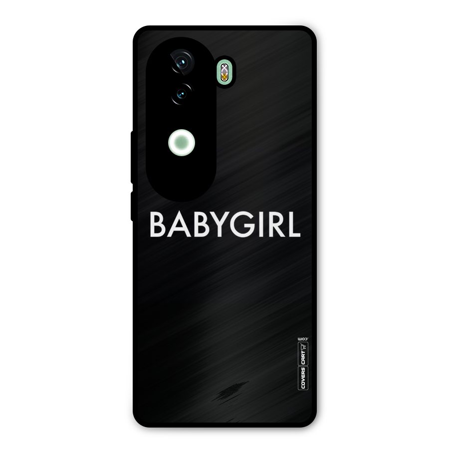 Baby Girl Metal Back Case for iQOO Z9s