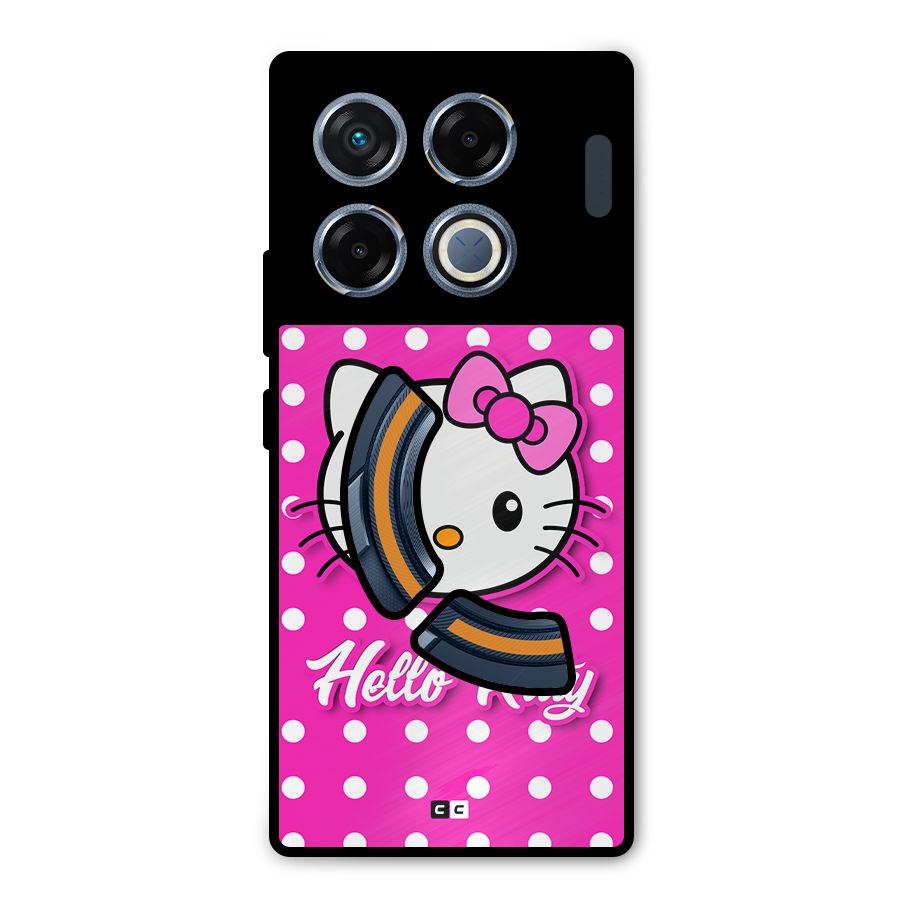 Baby Kitty Metal Back Case for Infinix GT 20 Pro