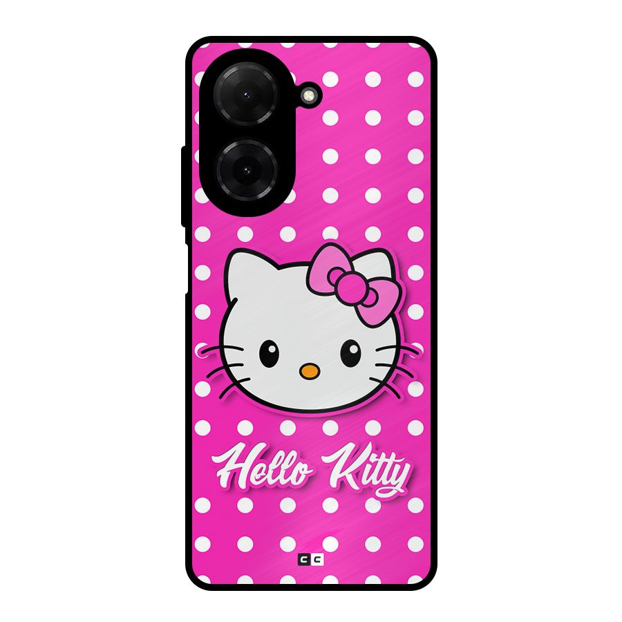 Baby Kitty Metal Back Case for Redmi A5 4G
