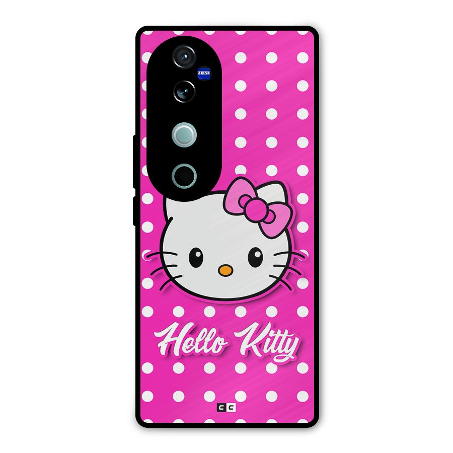 Baby Kitty Metal Back Case for Vivo V40