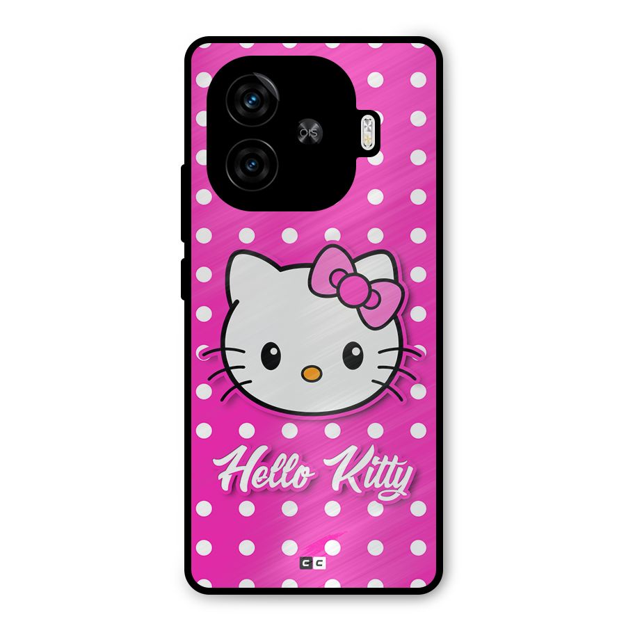 Baby Kitty Metal Back Case for iQOO Z9 Turbo