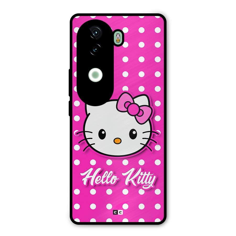 Baby Kitty Metal Back Case for iQOO Z9s