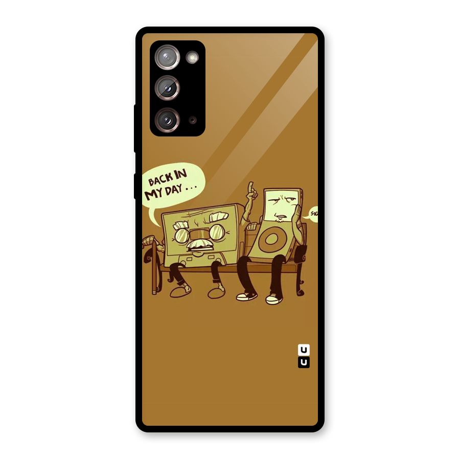 Back In Day Casette Glass Back Case for Galaxy Note 20