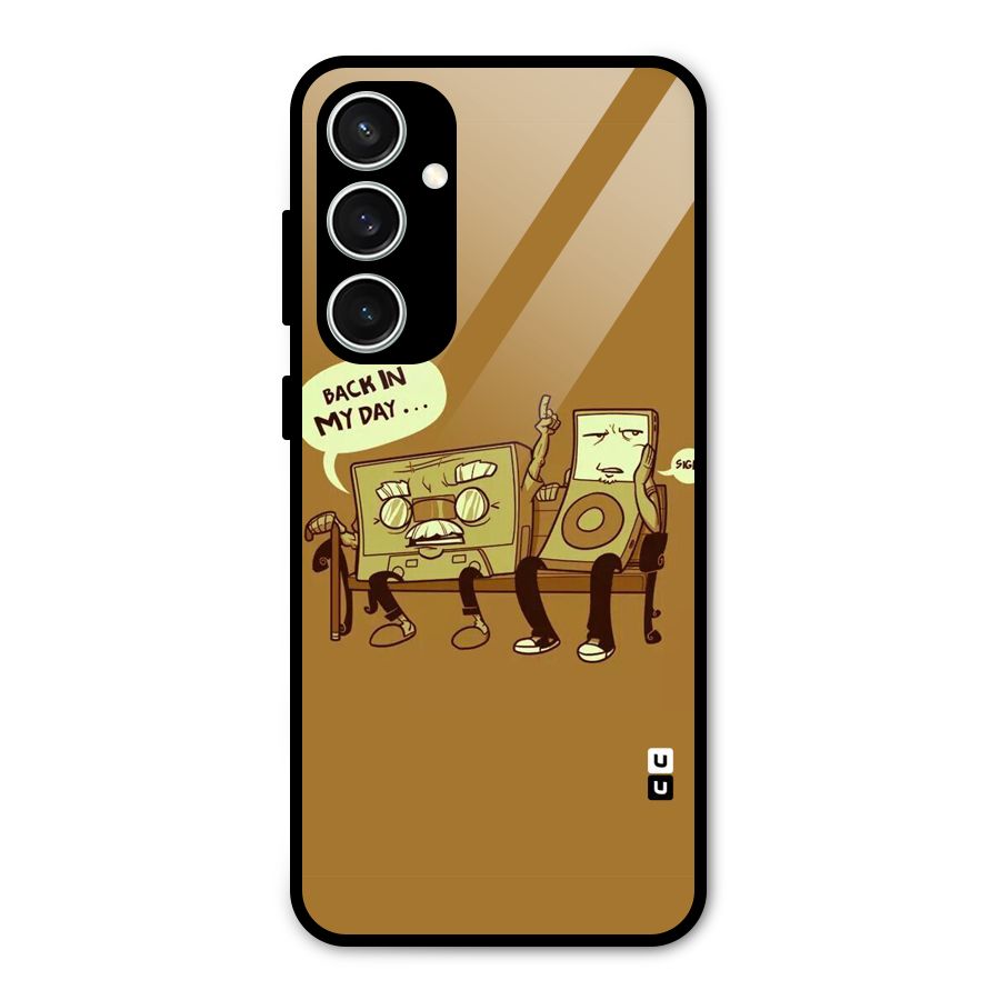 Back In Day Casette Glass Back Case for Galaxy S23 FE