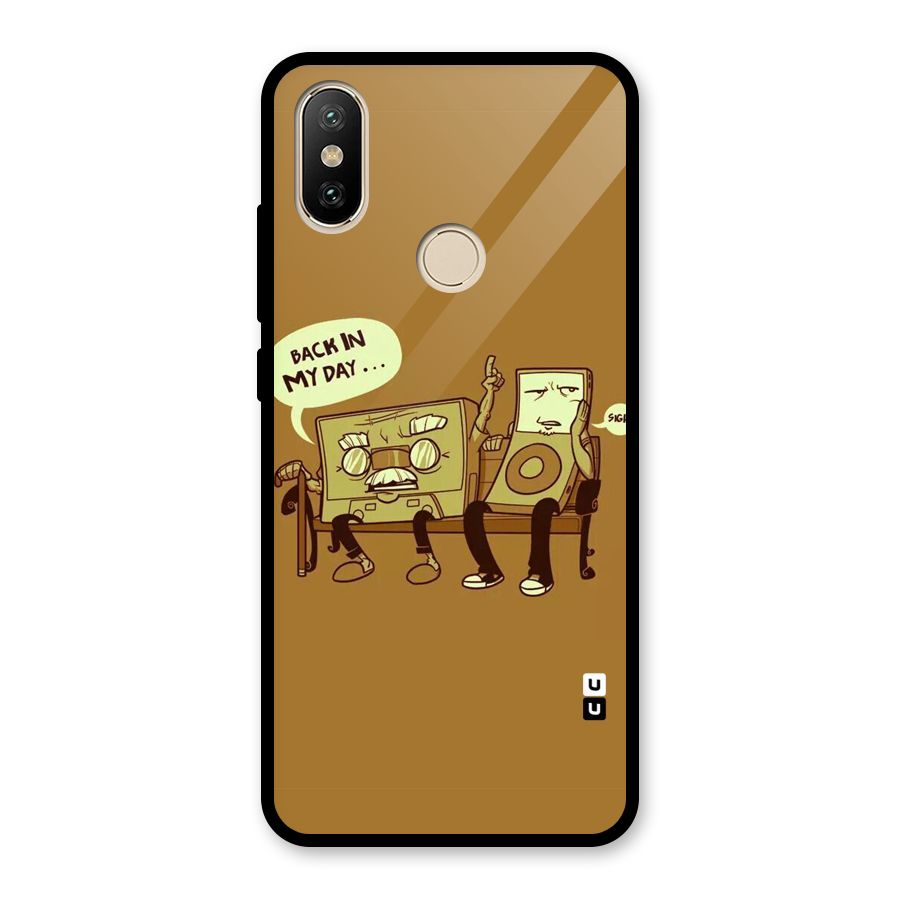 Back In Day Casette Glass Back Case for Redmi A2