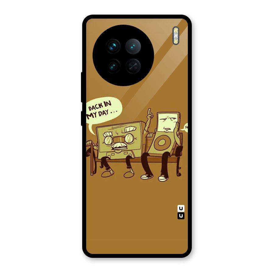 Back In Day Casette Glass Back Case for Vivo X90