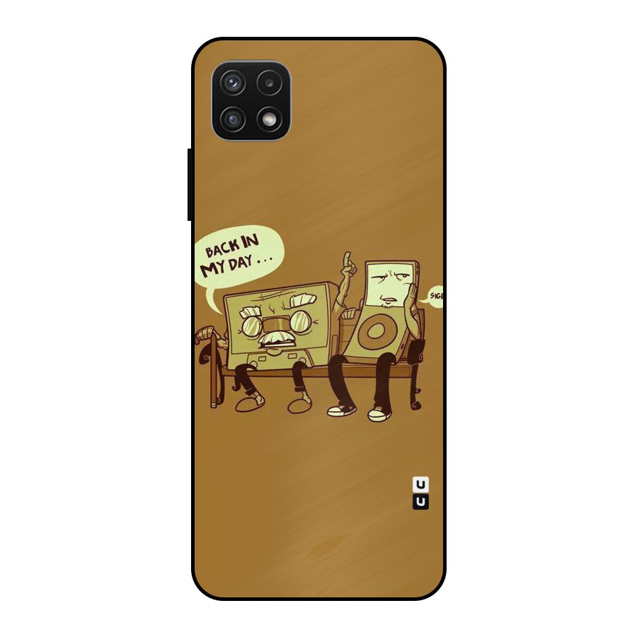 Back In Day Casette Metal Back Case for Galaxy A22 5G