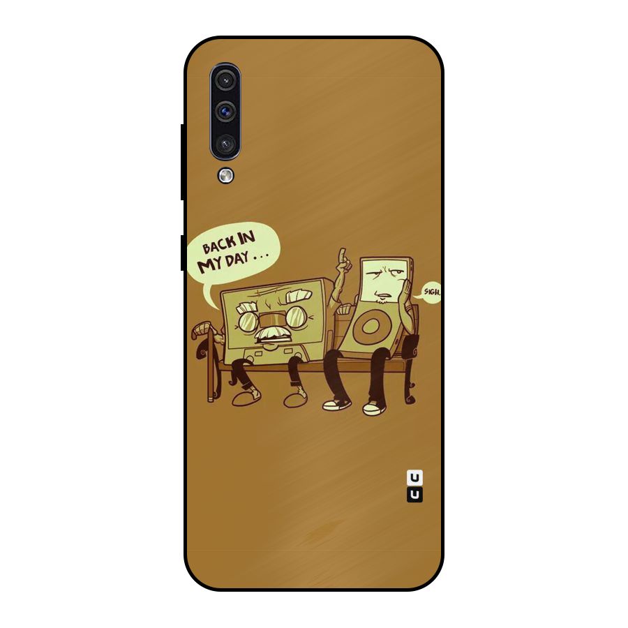 Back In Day Casette Metal Back Case for Galaxy A50