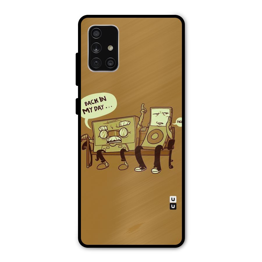 Back In Day Casette Metal Back Case for Galaxy A71