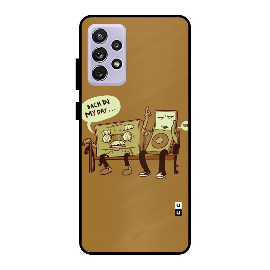 Back In Day Casette Metal Back Case for Galaxy A72