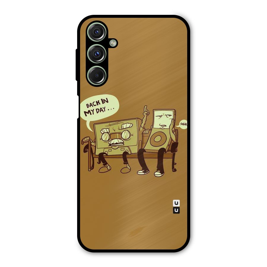 Back In Day Casette Metal Back Case for Galaxy F34