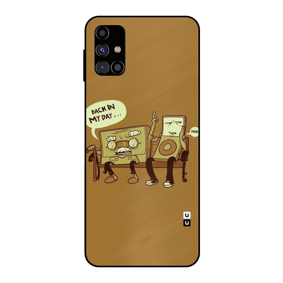 Back In Day Casette Metal Back Case for Galaxy M31s