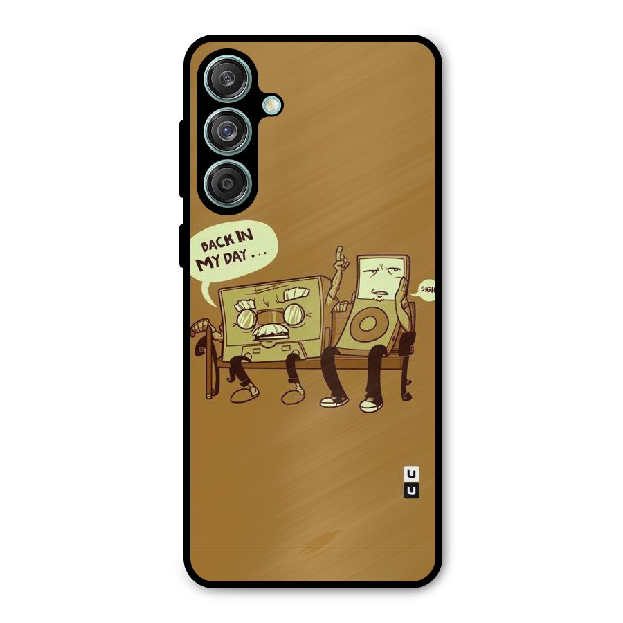 Back In Day Casette Metal Back Case for Galaxy M55 5G