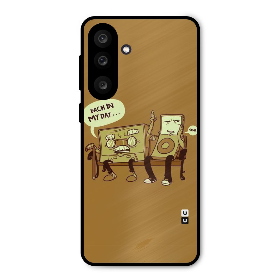 Back In Day Casette Metal Back Case for Galaxy M56