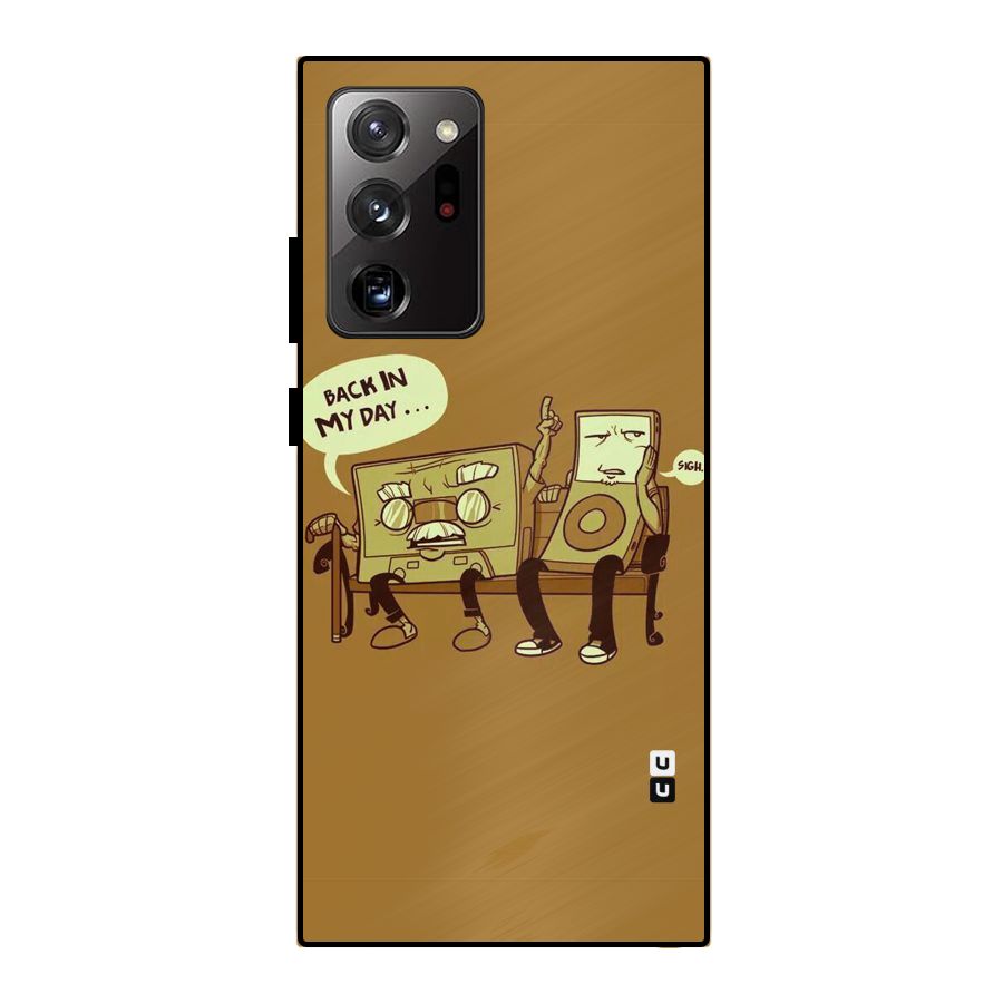 Back In Day Casette Metal Back Case for Galaxy Note 20 Ultra