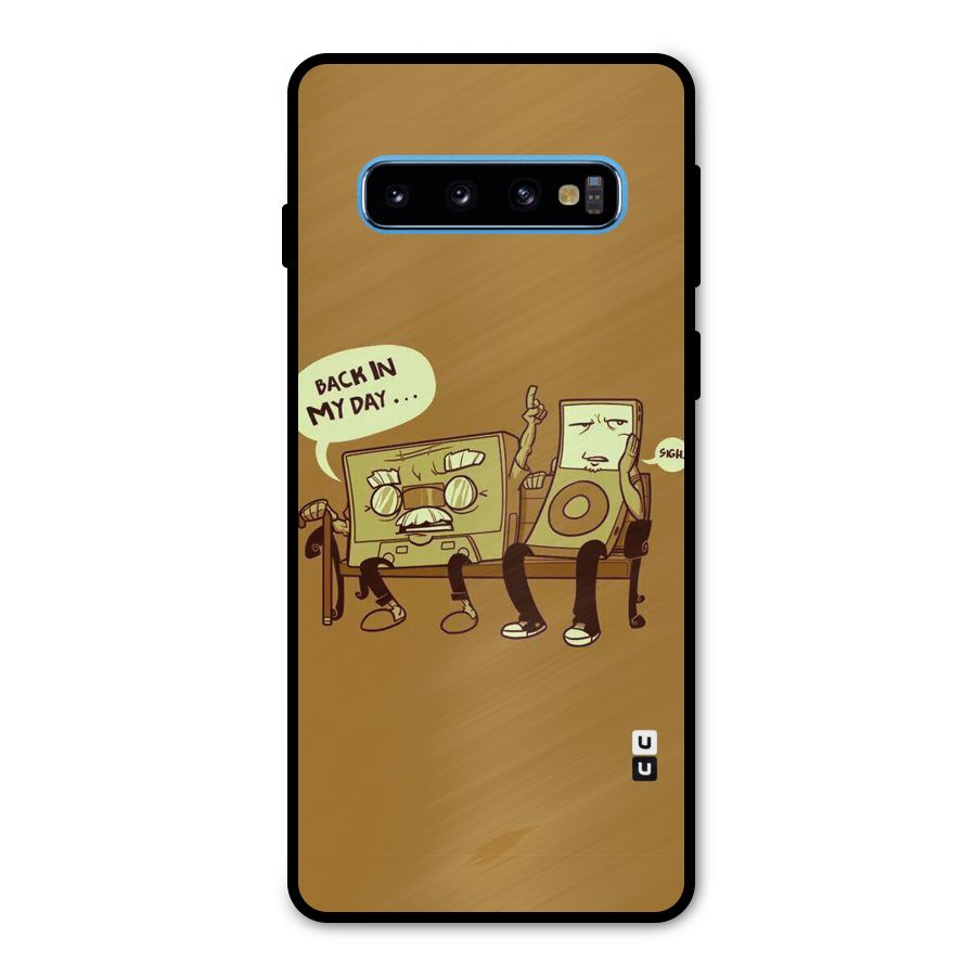 Back In Day Casette Metal Back Case for Galaxy S10