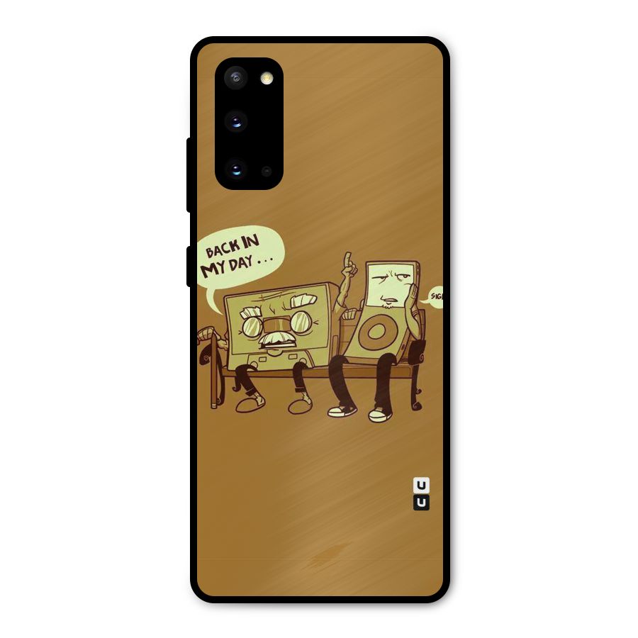 Back In Day Casette Metal Back Case for Galaxy S20