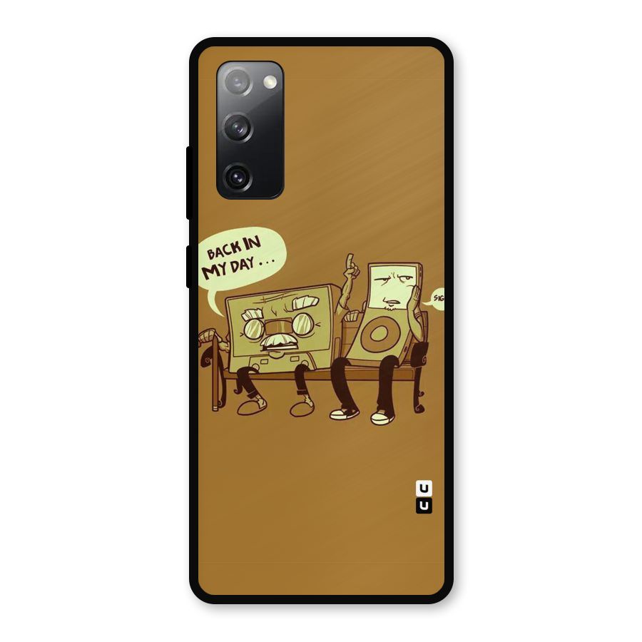 Back In Day Casette Metal Back Case for Galaxy S20 FE