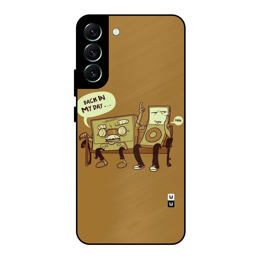 Back In Day Casette Metal Back Case for Galaxy S22 Plus 5G