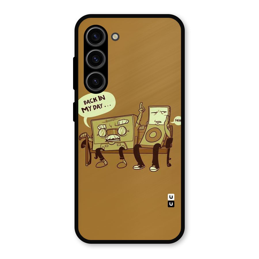 Back In Day Casette Metal Back Case for Galaxy S23