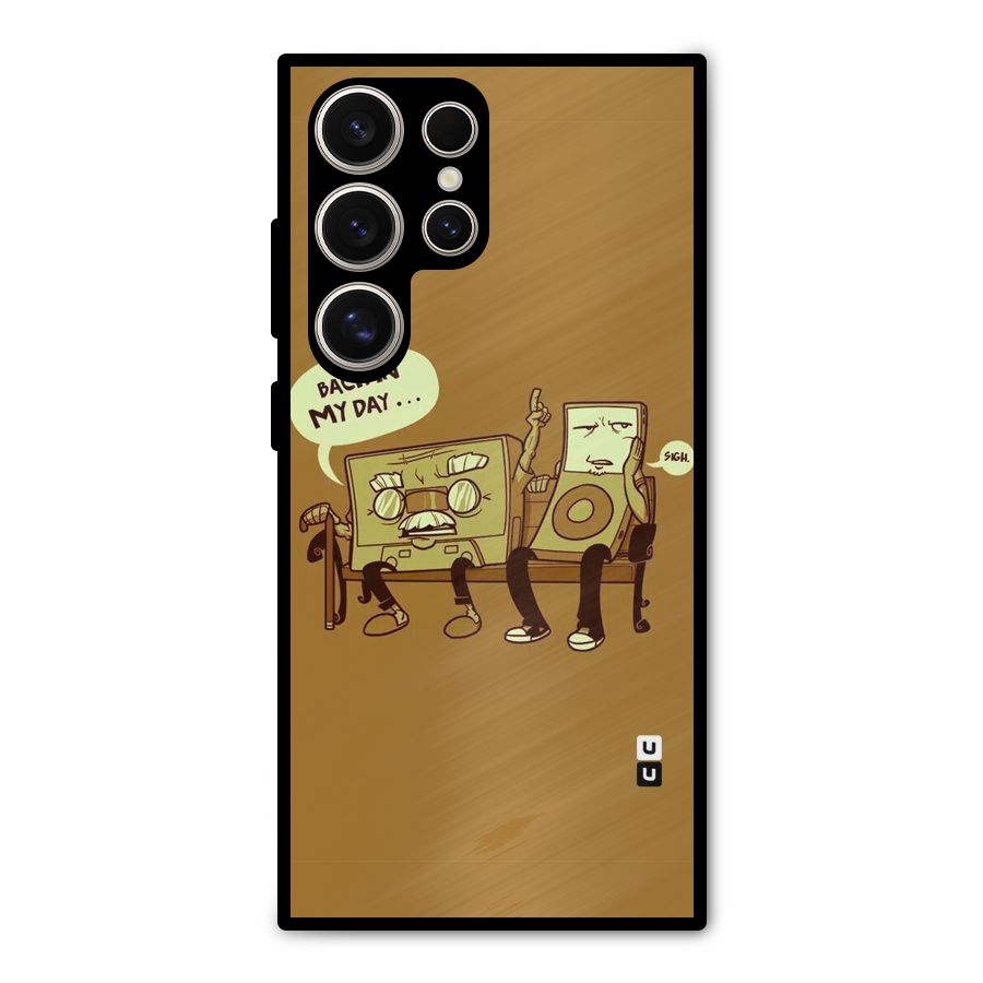 Back In Day Casette Metal Back Case for Galaxy S24 Ultra