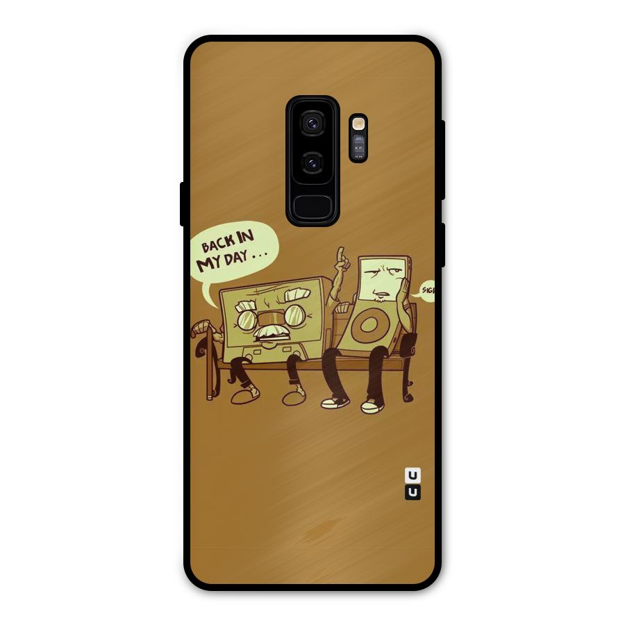 Back In Day Casette Metal Back Case for Galaxy S9 Plus