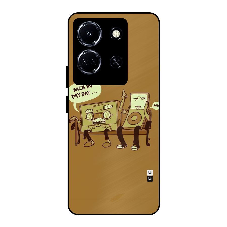 Back In Day Casette Metal Back Case for Infinix Note 30 5G