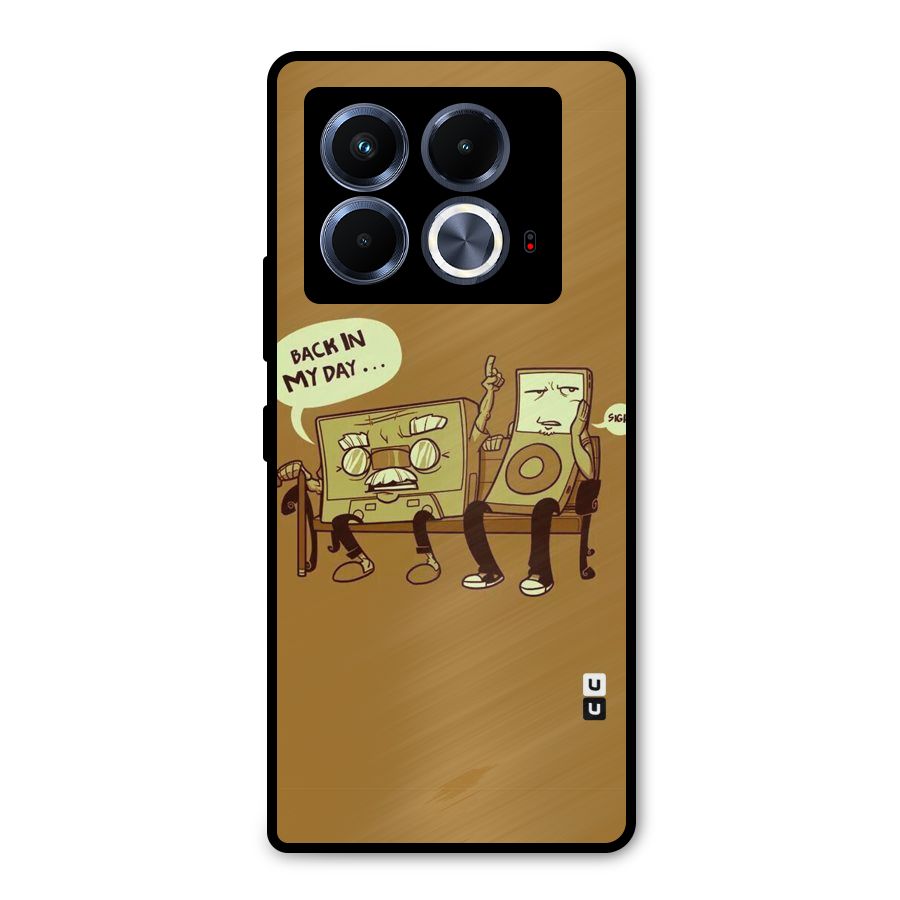 Back In Day Casette Metal Back Case for Infinix Note 40 5G