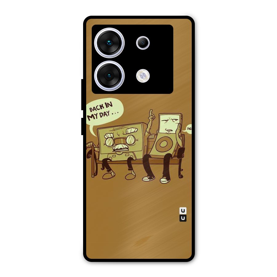 Back In Day Casette Metal Back Case for Infinix Zero 30 5G