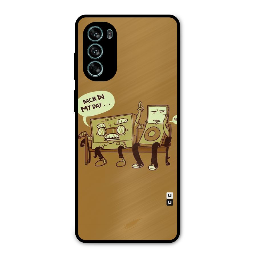 Back In Day Casette Metal Back Case for Moto G62