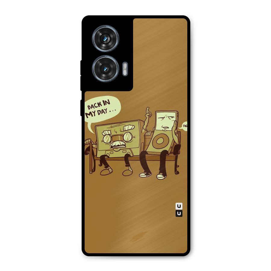 Back In Day Casette Metal Back Case for Motorola Edge 50 Fusion