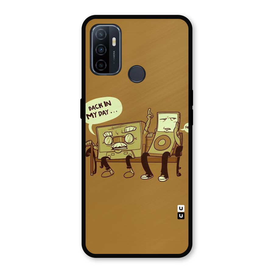 Back In Day Casette Metal Back Case for Oppo A53