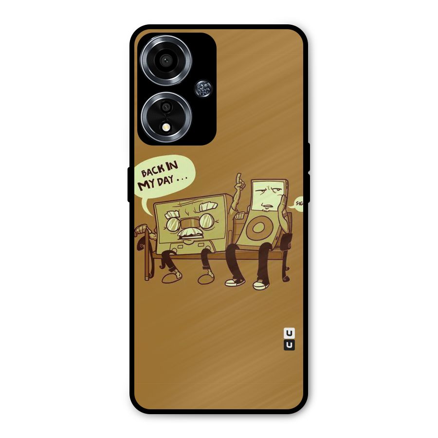 Back In Day Casette Metal Back Case for Oppo A59