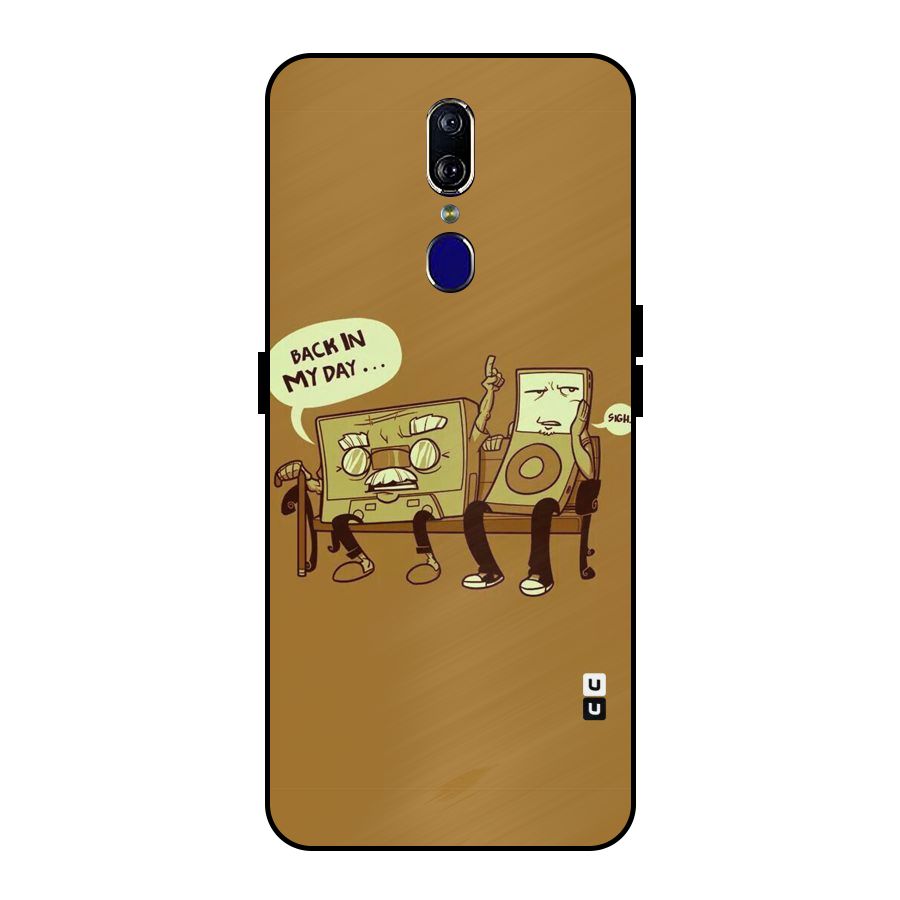 Back In Day Casette Metal Back Case for Oppo F11