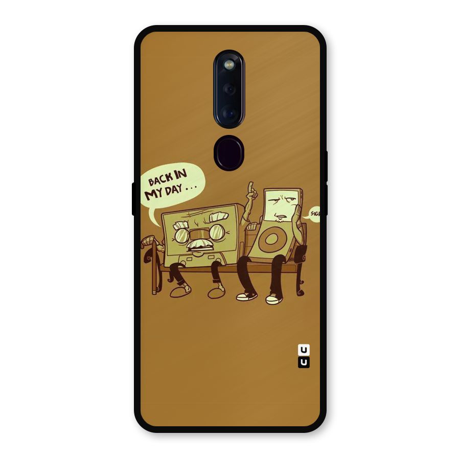 Back In Day Casette Metal Back Case for Oppo F11 Pro
