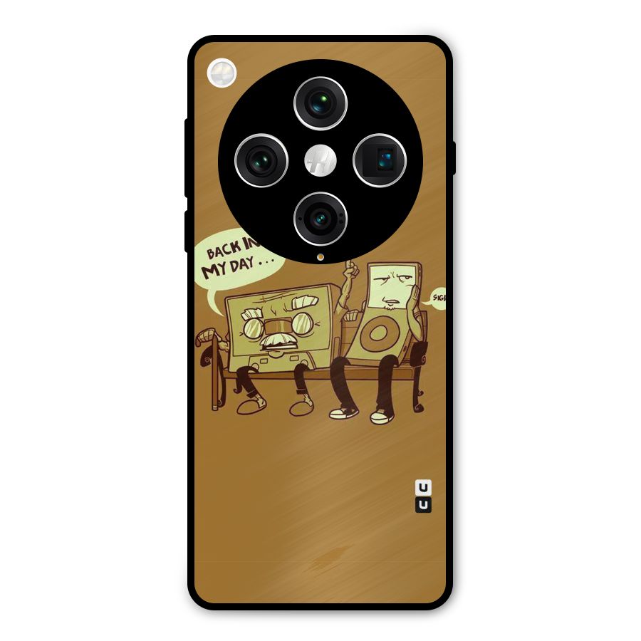 Back In Day Casette Metal Back Case for Oppo Find X8 Pro