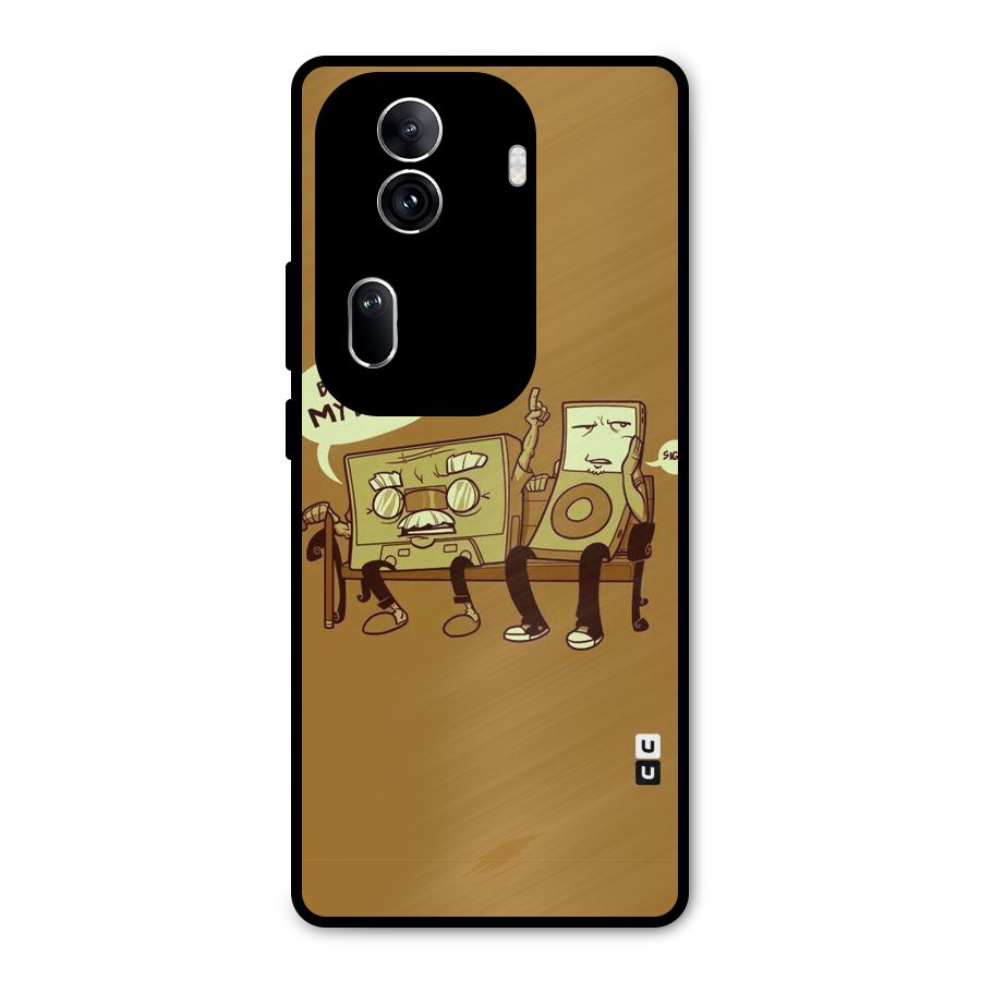 Back In Day Casette Metal Back Case for Oppo Reno11 Pro 5G
