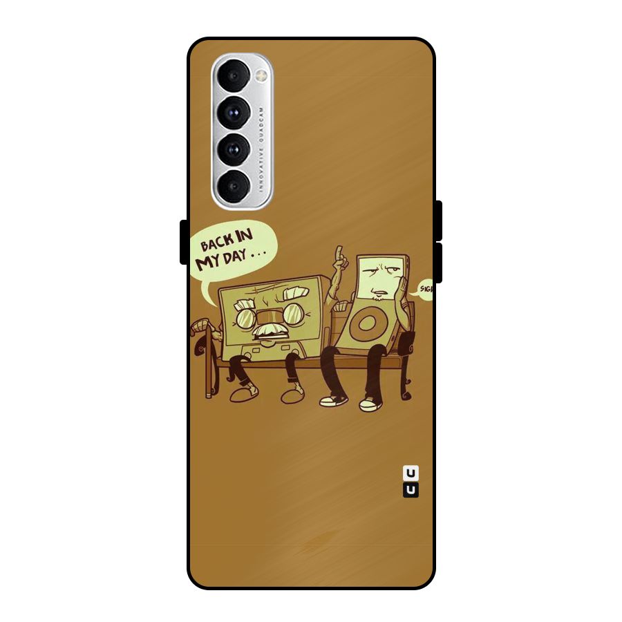 Back In Day Casette Metal Back Case for Oppo Reno4 Pro