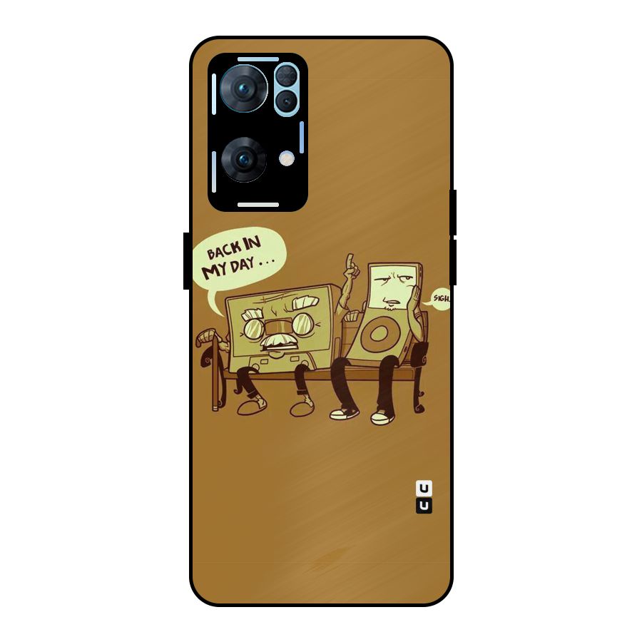 Back In Day Casette Metal Back Case for Oppo Reno7 Pro 5G