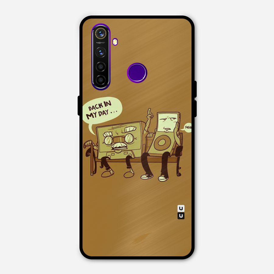 Back In Day Casette Metal Back Case for Realme 5 Pro
