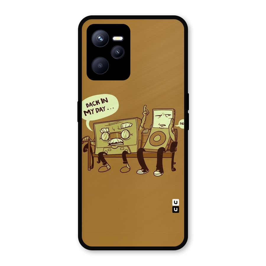 Back In Day Casette Metal Back Case for Realme C35