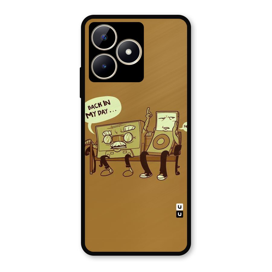 Back In Day Casette Metal Back Case for Realme C53