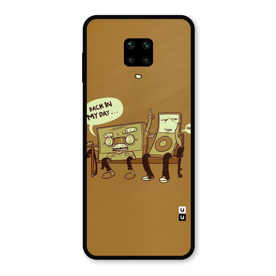 Back In Day Casette Metal Back Case for Redmi Note 9 Pro Max