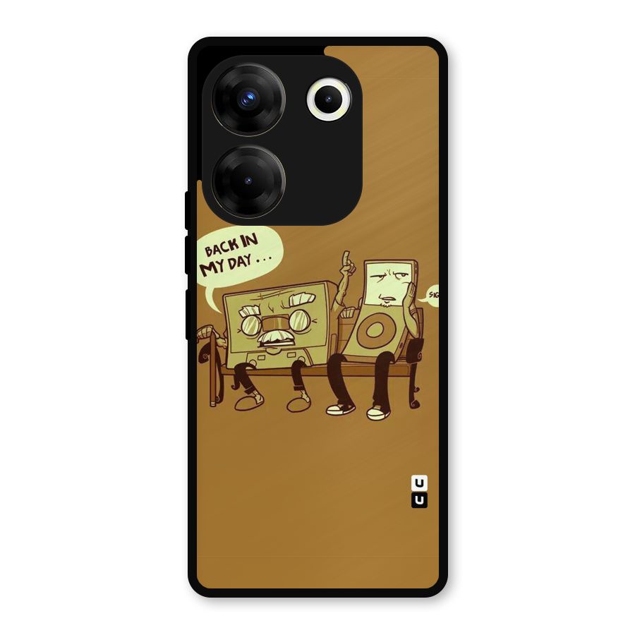 Back In Day Casette Metal Back Case for Tecno Camon 20 Pro